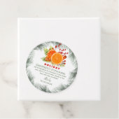 Green Stovetop Christmas Simmering Potpourri Bedankjes Labels (In situ)