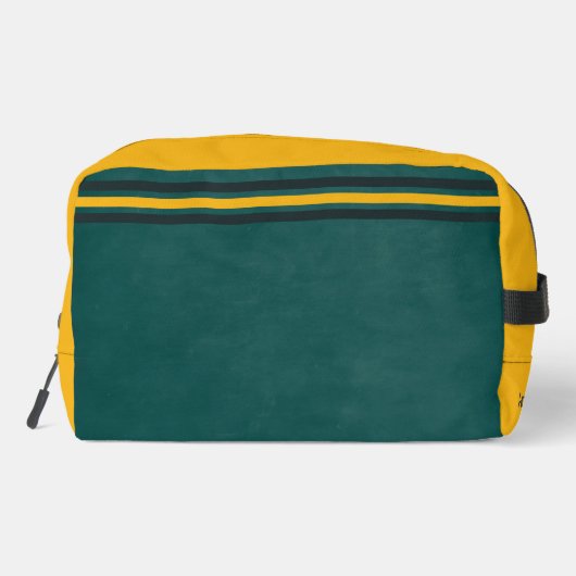 Green | Strepen | Bossen & Bergwandelaars Aangepas Toilettasje (Achterkant)