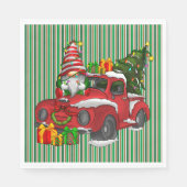 Green Striged Napkins Servet (Voorkant)