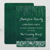 Green String Licht Jaarlijks Kerstfeest Kaart (Voorkant / Achterkant)