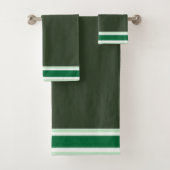 Green Stripe Bad Handdoek (Insitu)
