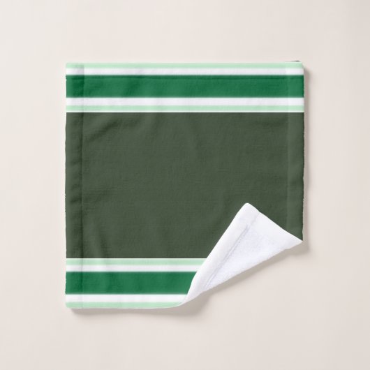 Green Stripe Bad Handdoek (Wasdoekje)