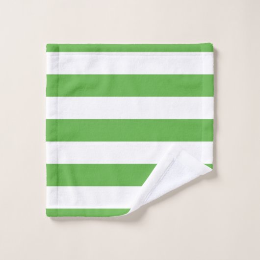 Green Stripe Bad Handdoek (Wasdoekje)
