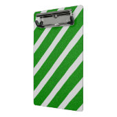 Green Stripe Glitter Mini Klembord (Angled2)