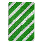 Green Stripe Glitter Mini Klembord (Achterkant)
