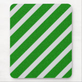 Green Stripe Glitter Muismat (Voorkant)