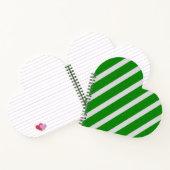Green Stripe Glitter Notitieboek (Binnen)