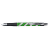 Green Stripe Glitter Pen (Achterkant)