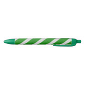 Green Stripe Glitter Zwarte Inkt Pen (Bodem)