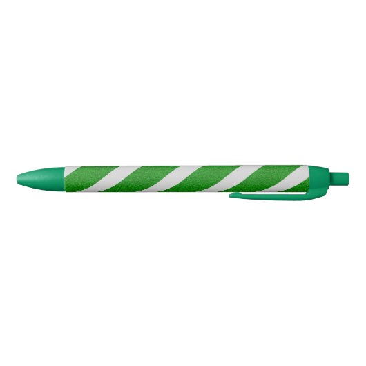 Green Stripe Glitter Zwarte Inkt Pen (Bodem)