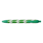 Green Stripe Glitter Zwarte Inkt Pen (Achterkant)
