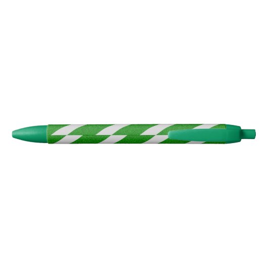 Green Stripe Glitter Zwarte Inkt Pen (Achterkant)