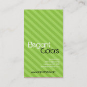 Green Stripe Make-up Artist Palette Visitekaartje (Achterkant)