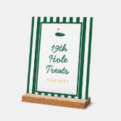 Green Stripe Master Golf Sweet Dessert Sign Acryl Bord (Hoek)