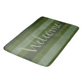 Green Stripe Welkom Mat Kies uw maat (Gekanteld)