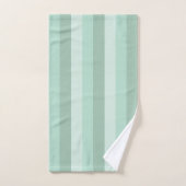 Green Striped Ombre Bad Handdoek (Handdoek)