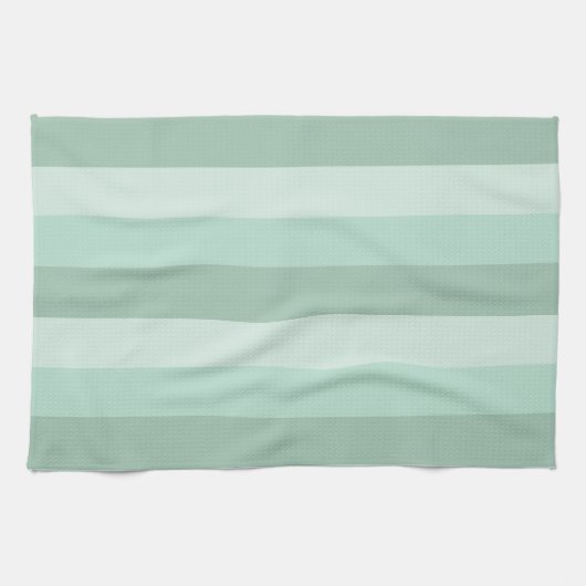 Green Striped Ombre Kitchen Towels Theedoek (Horizontaal)