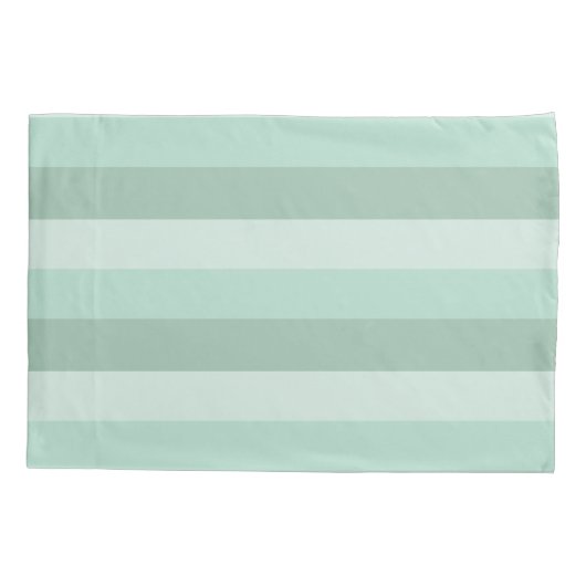 Green Striped Ombre Kussensloop (Achterkant)