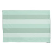 Green Striped Ombre Kussensloop (Voorkant)