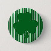 Green Striped Shamrock Button (Voorkant)