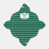 Green Striped Tennis Custom Country Club Fortune Bedankdoosjes (Uitgevouwen)