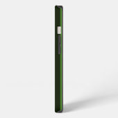 Green Stripes Decor Keep Calm Jouw tekst iPhone Hoesje (Linkerkant)