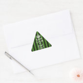 Green Stripes Decor Keep Calm Jouw tekst Sticker (Envelop)