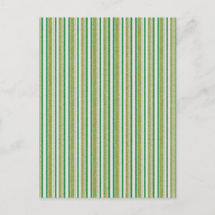 Green Stripes Glitter Briefkaart