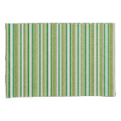 Green Stripes Glitter Kussensloop (Voorkant-Rechts)