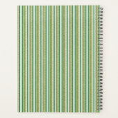 Green Stripes Glitter Planner (Achterkant)