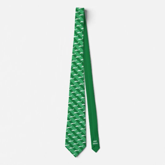 Green Stripes HH-60 Pattern-Stropdas met kerstmis Stropdas (Voorkant)
