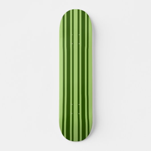 Green Stripes op maat skateboard (Voorkant)
