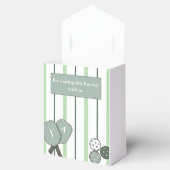 Green Stripes Perfect Match Couples Bridal Shower Bedankdoosjes (Geopend)