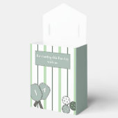 Green Stripes Perfect Match Couples Bridal Shower Bedankdoosjes (Geopend)