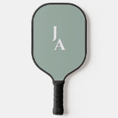Green Stripes Perfect Match Couples  Pickleball Paddle (Achterkant)