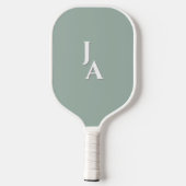 Green Stripes Perfect Match Couples  Pickleball Paddle (Achterkant)