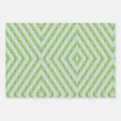 Green Stripes Squash Pattern Inpakpapier Vel (Voorkant 3)