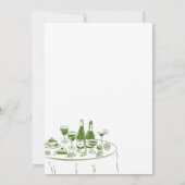 Green Stripes That's Amore Bridal Shower Kaart (Achterkant)