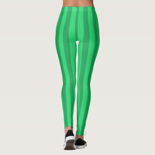 Green Stripes Watermelon Joker Halloween Costume Leggings (Achterkant)