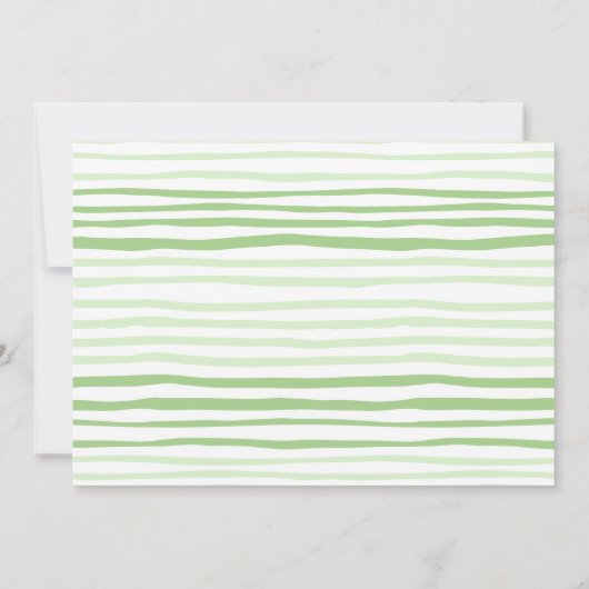 Green Stripes We Moved Y'all Moving Announcement Kaart (Achterkant)