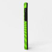 Green Stripey Sun Burst Abstract Case-Mate iPhone Case (Achterkant/links)