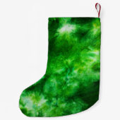 Green Stropdas-Dye Gepersonaliseerd Groovy Kleine Kerstsok (Achterkant)