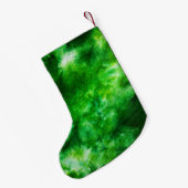Green Stropdas-Dye Gepersonaliseerd Groovy Kleine Kerstsok (Achterkant (Hangend))