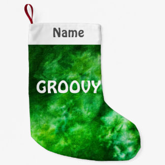 Green Stropdas-Dye Gepersonaliseerd Groovy Kleine Kerstsok