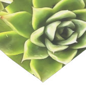 Green Succulent Close Cacti Art Korte Tafelloper (Hoek)