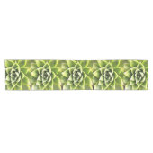 Green Succulent Close Cacti Art Korte Tafelloper (Horizontaal)