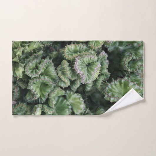 Green Succulent Handdoek (Handdoek)