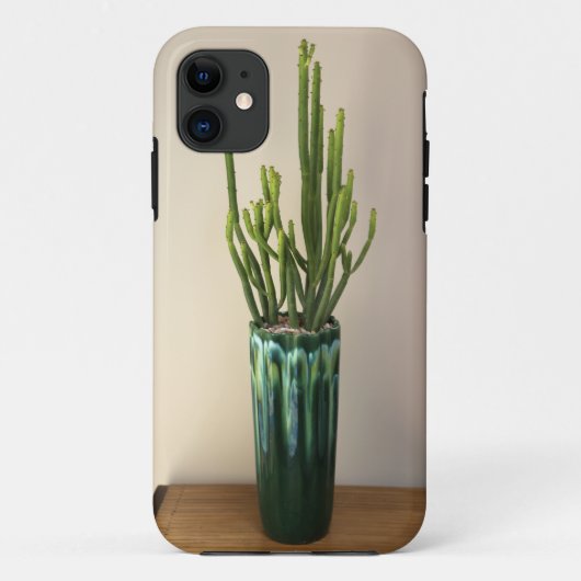 "Green Succulent Phone Case by Succulent Design (Achterkant)