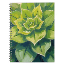 Green Succulent Plant Painting Botanical Notitieboek