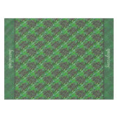 Green Succulents Lattice Pattern Tablecloths Tafelkleed (Voorkant (Horizontaal))
